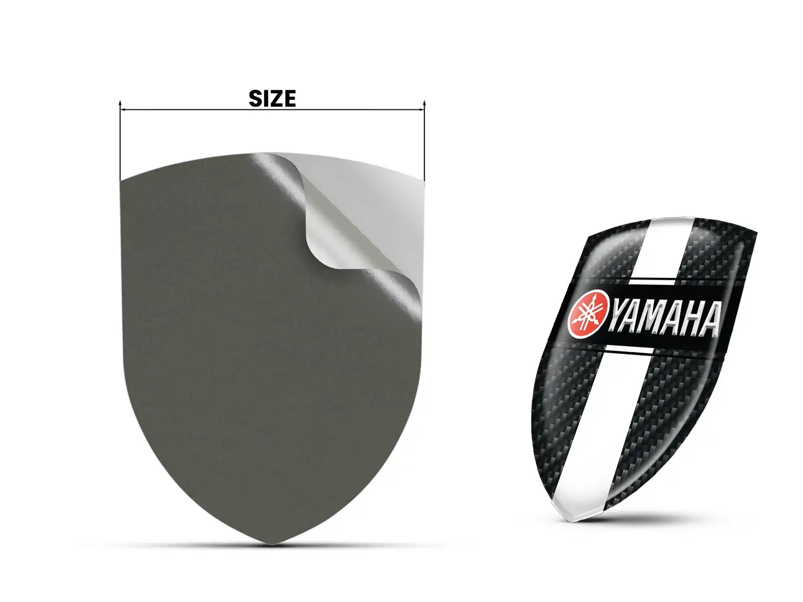 Yamaha Stickers Résine Bombés Design Exclusif Badges 